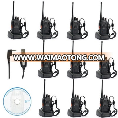 888S Walkie Talkie 5W UHF 400-470MHZ Handheld Portable Radio Two Way Radio